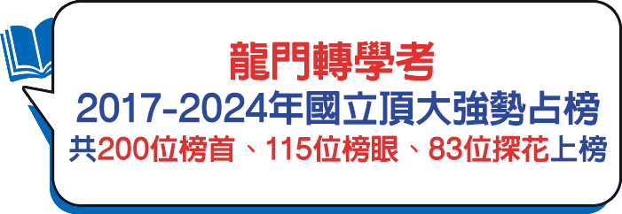 龍門轉學考榜單最強