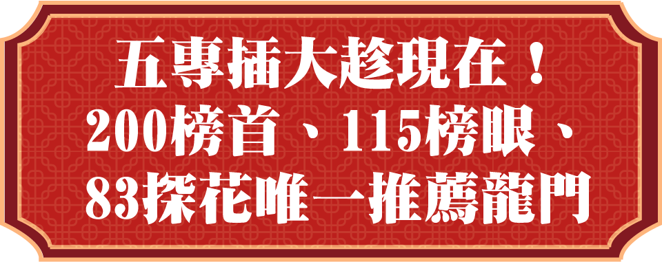 五專插大轉學考趁現在，金榜學員唯一推薦龍門轉學考