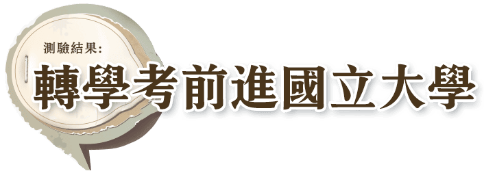 轉學考前進國立大學