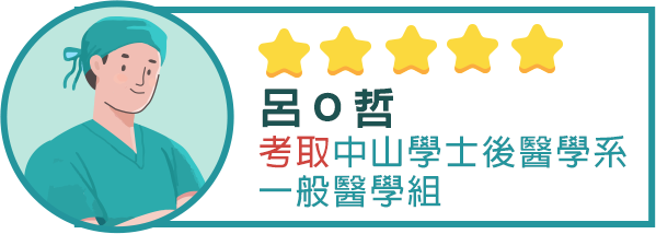 中山學士後醫學系上榜學員