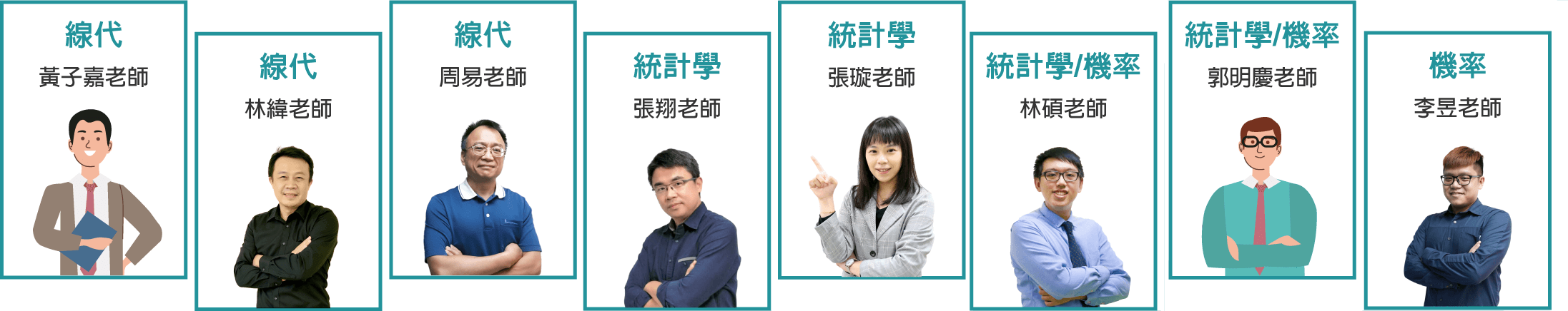 學士後醫線代、統計學、機率老師