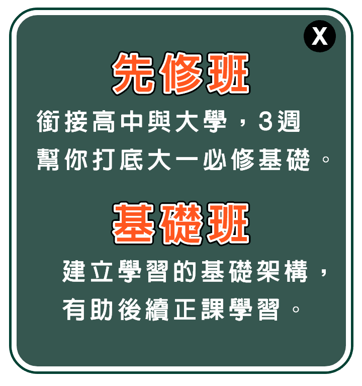 龍門轉學考補習，先修、基礎轉學考課程介紹