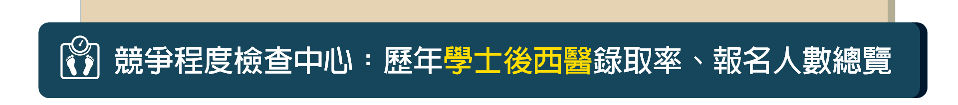 學士後西醫難度：錄取率、報名人數總覽